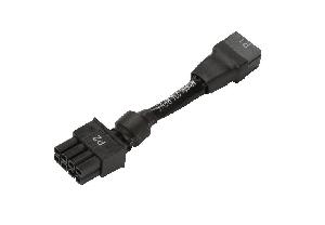 HP Netzteiladapter - 6-polig auf 8-polig - 8-pin - 6 Kontakte - Schwarz